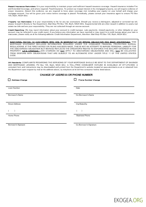 Relevé hypothécaire de la UK Atom Bank aux formats Word et PDF 3